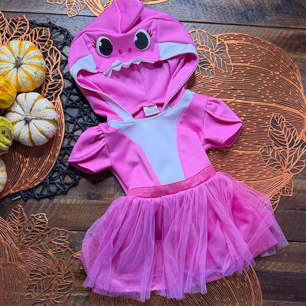 Pink Baby Shark Kids Costume 2T